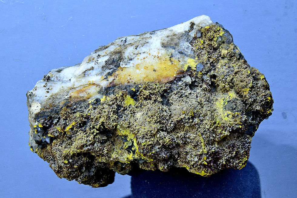 Thumbnail: PYROMORPHITE, PLUMBOGUMMITE -Dry Gill Mine, Caldbeck Fells, Cumbria