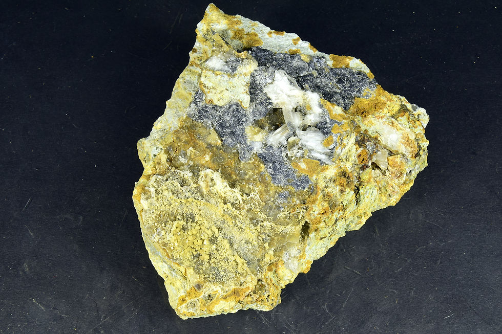 Pyromorphite and Cerussite on shale