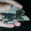 Thumbnail: Libethenite crystals on rock matrix