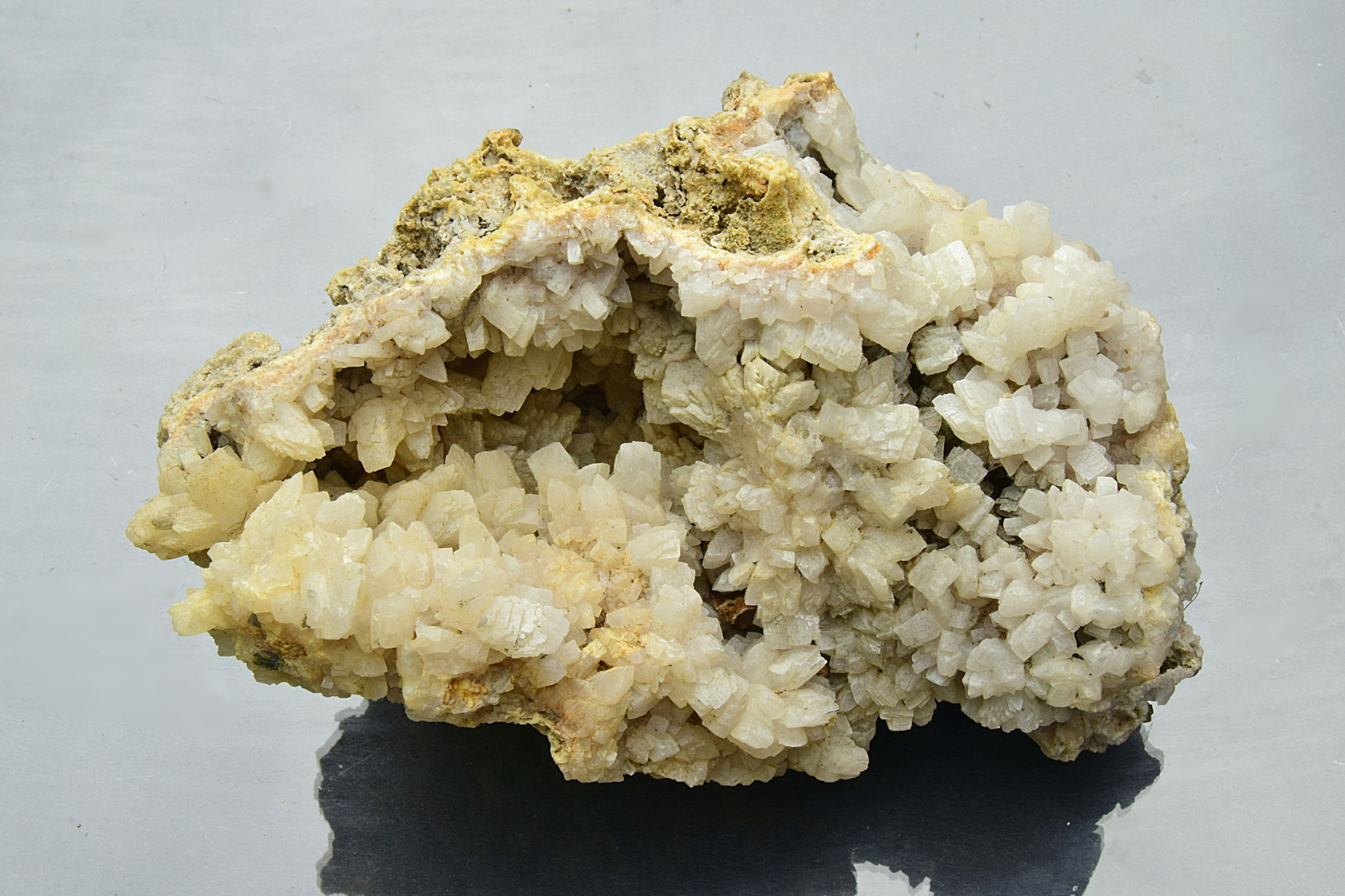 White Barite crystals