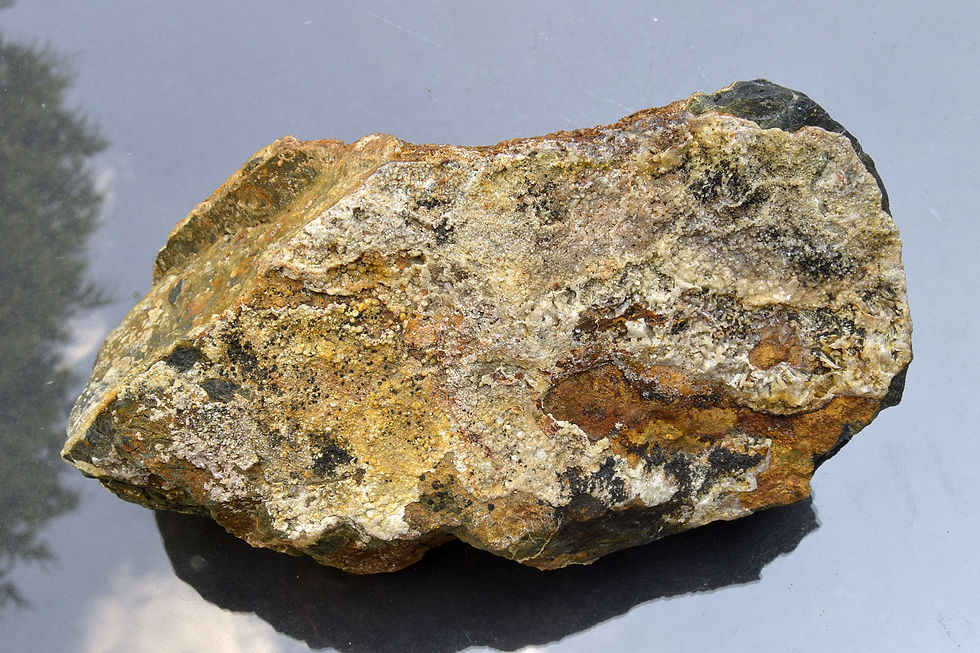 Pyromorphite crystals on slate matrix