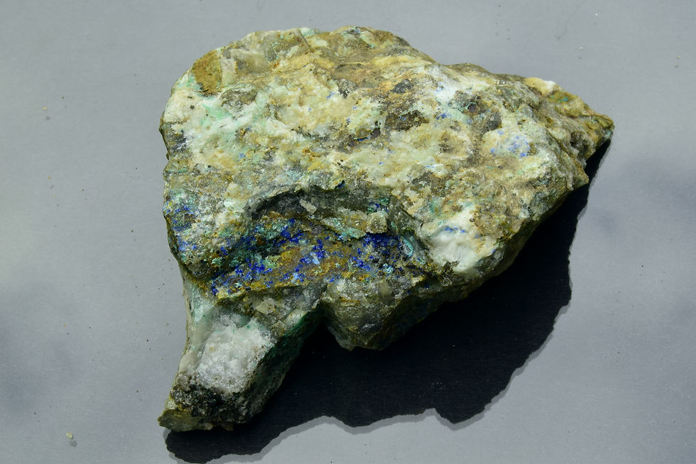 Azurite in veinstone