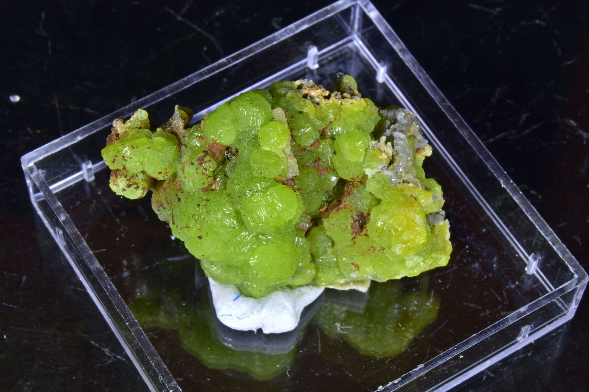 Globular green Pyromorphite crystals