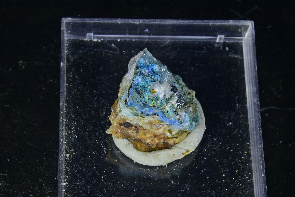 Thumbnail: Caledonite crystals