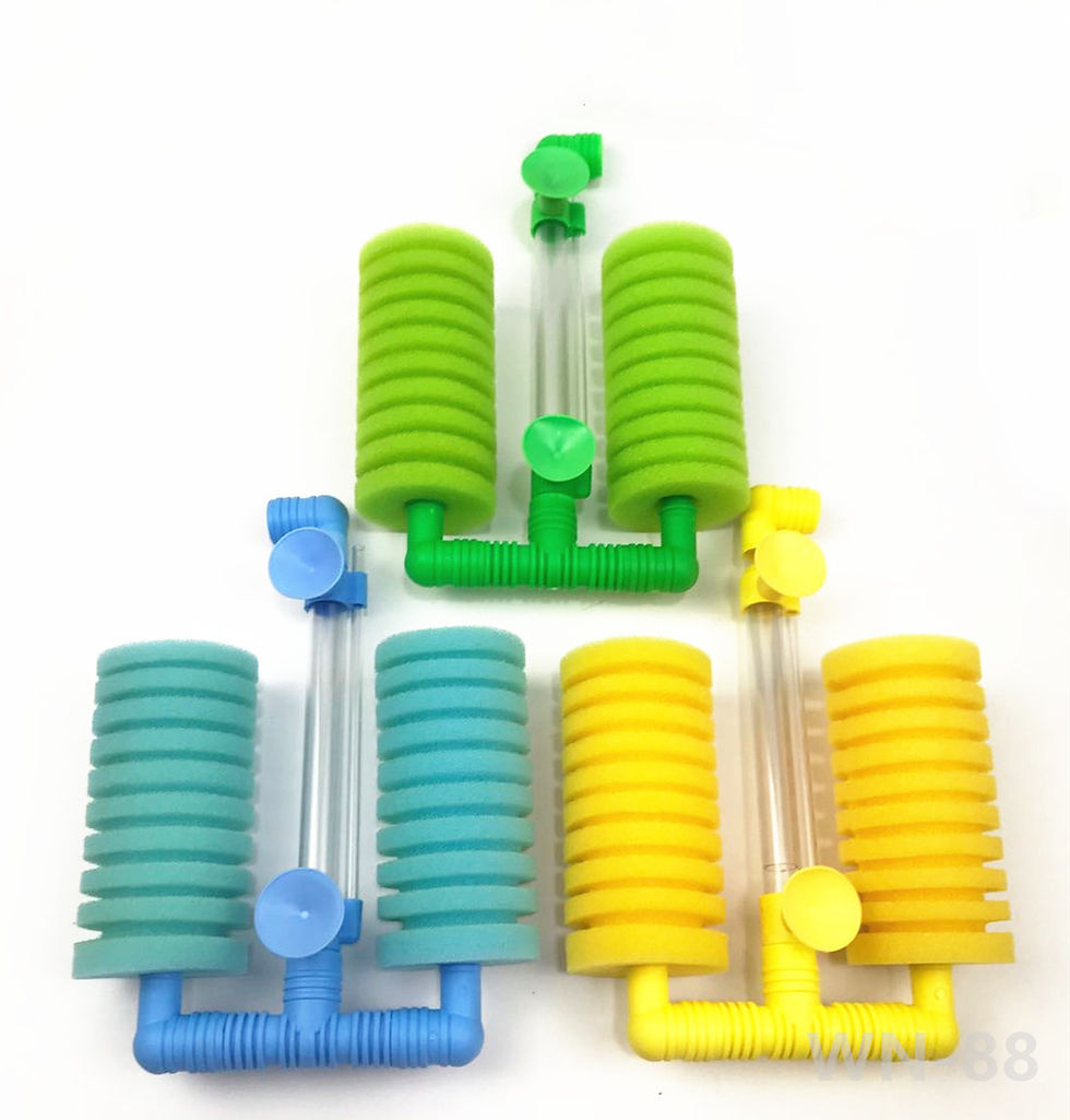 【三色セット】アクアリウム 水槽スポンジフィルター 水槽浄水 水槽 ろ過 熱帯魚 金魚 酸素の供給水槽飾りに合わせ ファッション ろ過装置 WN-88 黄色/