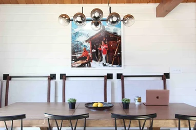 Skypine Lodge Dining table modern design ski chalet