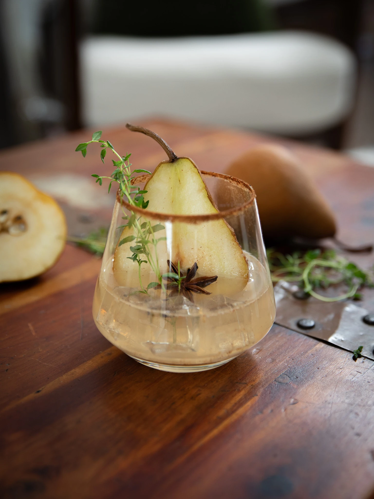 Chai Pear Cocktail. 