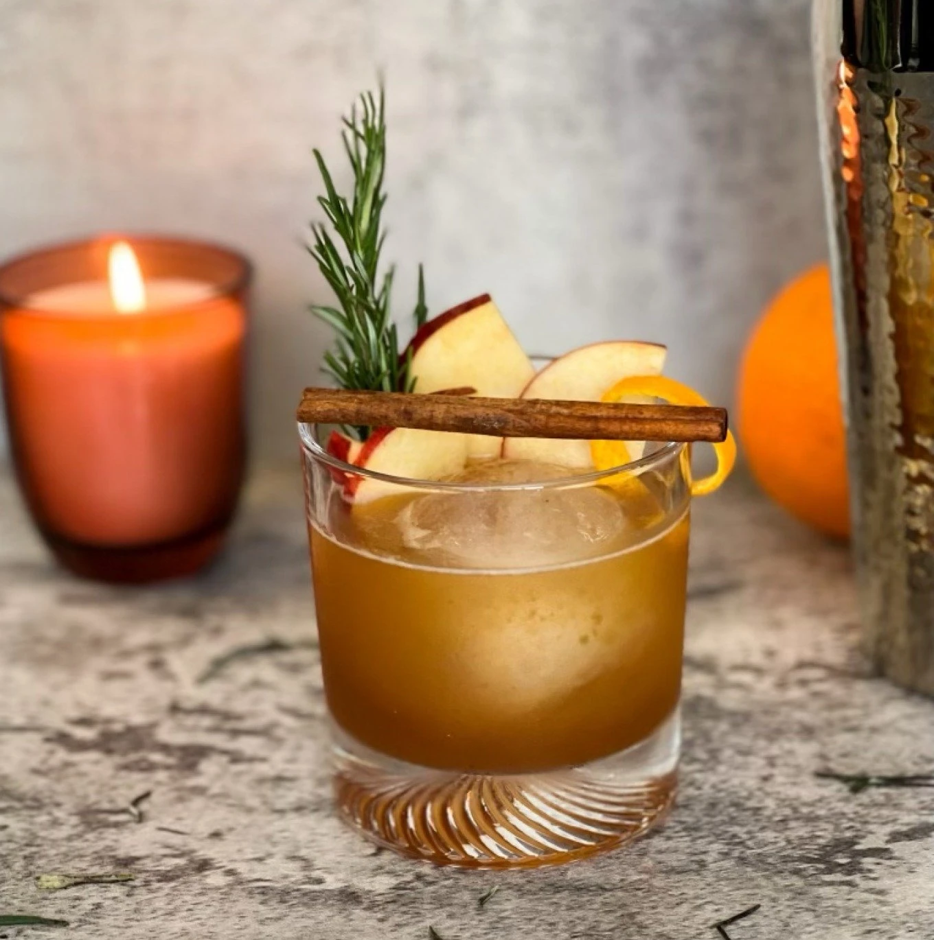 Cinnamon Apple Old Fashioned. 