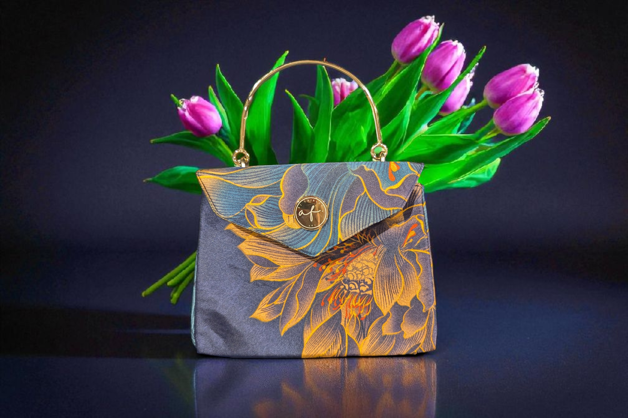 Fire Flower Petal Satchel