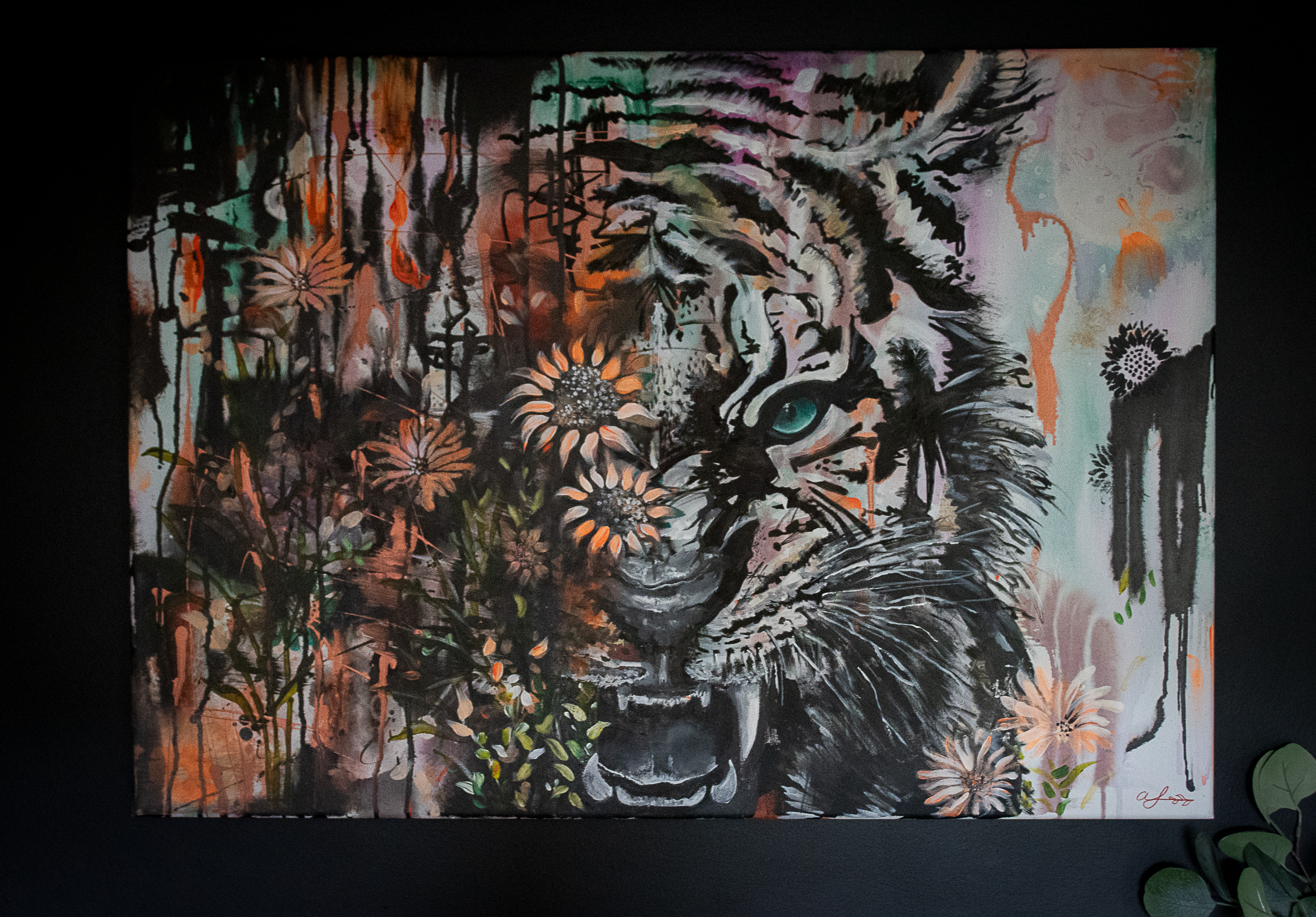 Rage In Bloom: Original Painting