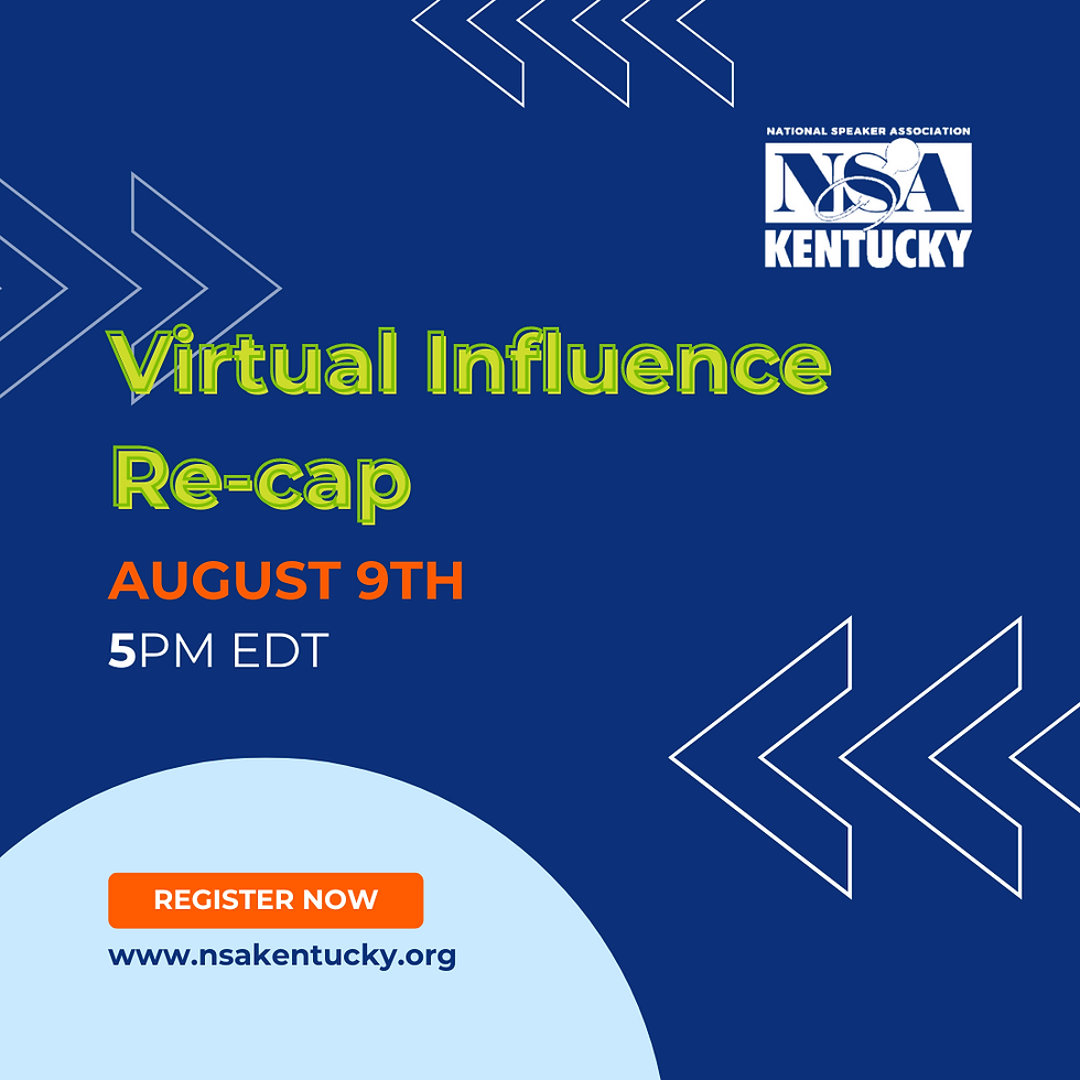 2023 Influence Virtual Debrief