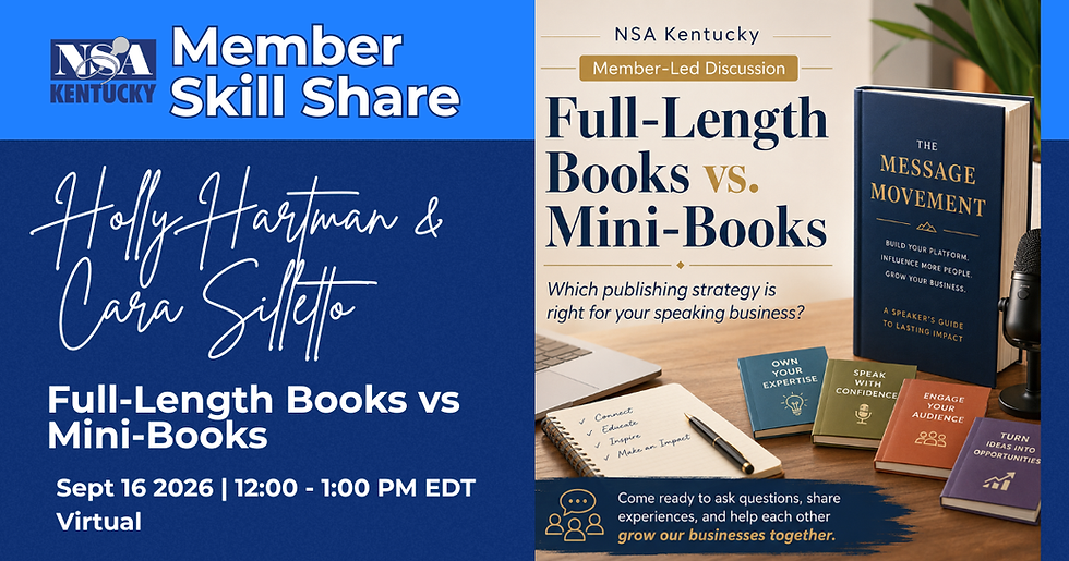Member Skill Share: Holly Hartman & Cara Silletto, CSP