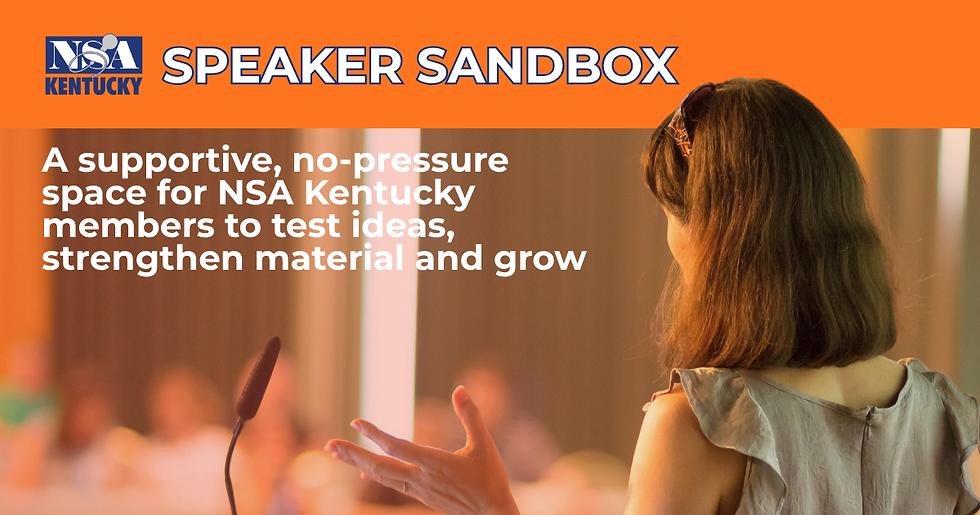 SPEAKER Sandbox (Morning Session)