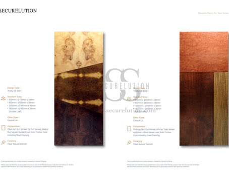 Luxury Interior Ebony Door Design / Door Supplier Kuala Lumpur