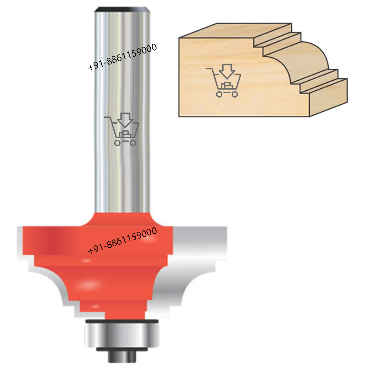 Double Fillet Cove Bits