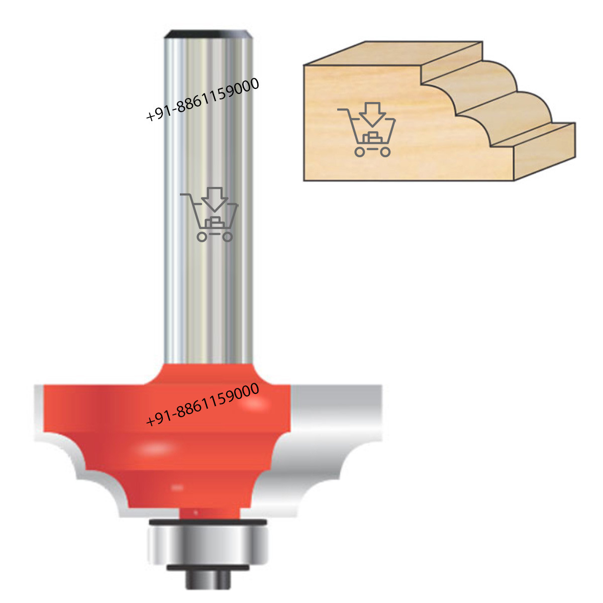 Double Round Mould Bits