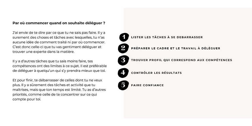 Schéma comment déléguer