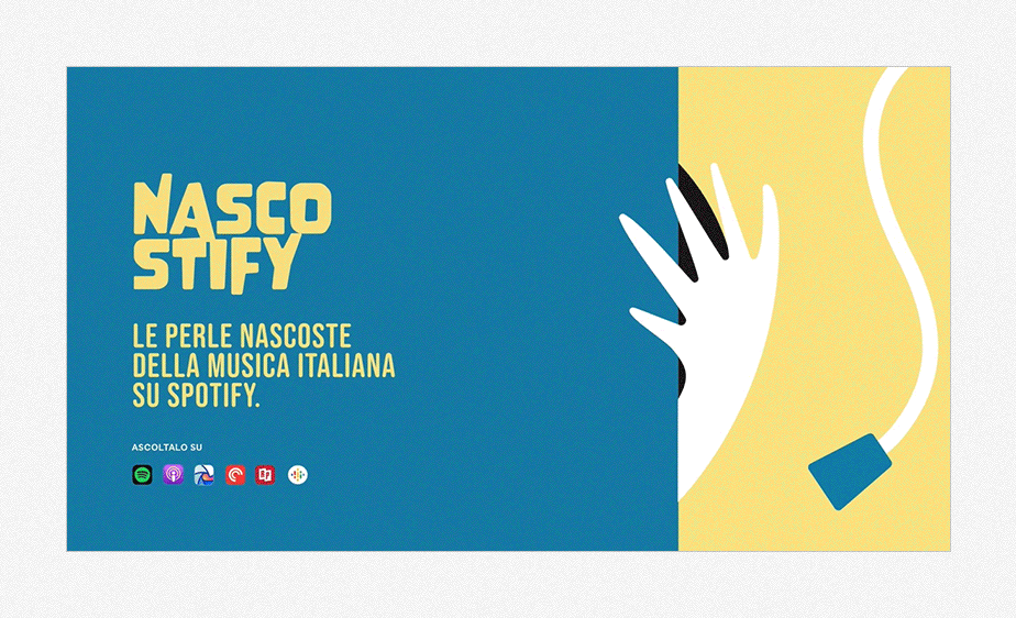 Esempio di web design con elementi interattivi