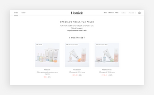 esempio di web design pulito