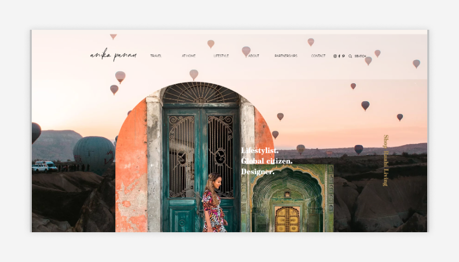 Home page del blog di viaggi di Annika Pannu