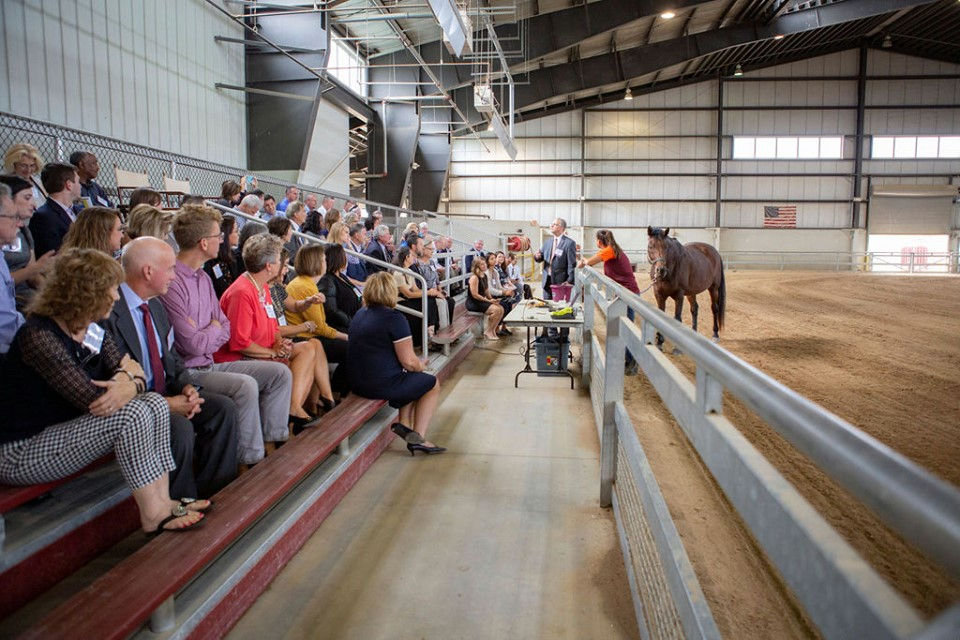 Field Trip to the AlphinStuart Livestock Arena During the 2019 Governor’s Summit on Rural Prosperit
