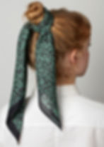 Thumbnail: Frisa Wool Silk Scarf - Navy