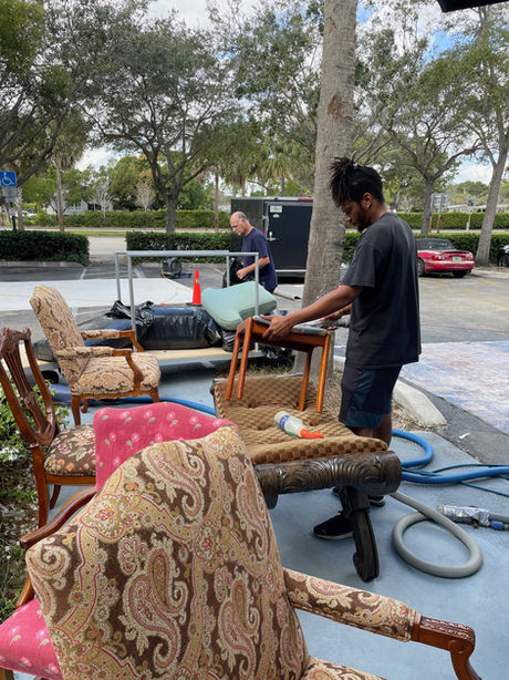 outdoor cushion cleaning service near me