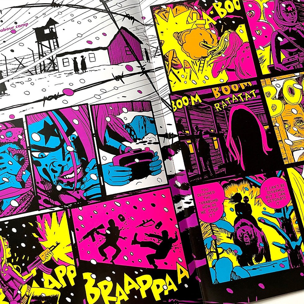 Thumbnail: Octobriana 1976 -- BLACKLIGHT comic book