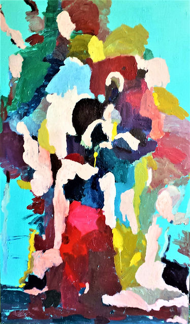 Figurative Remnants 2018 48x60 Oil on Ca