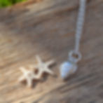 Silver sea shell necklace, KL jewellery designs