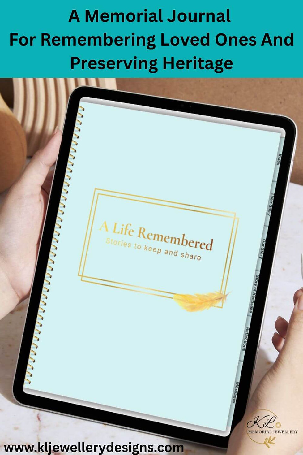 A Memorial Journal for Remembering Loved Ones and Preserving Heritage