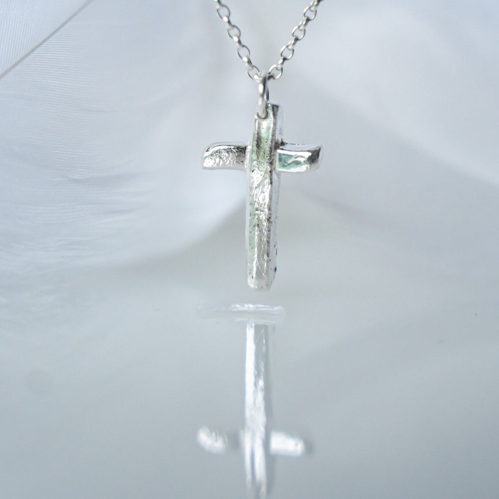 Handmade Large, silver cremation ashes necklace, Belfast, Northern Ireland