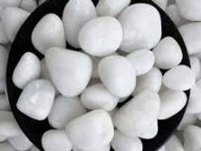 white pebbles