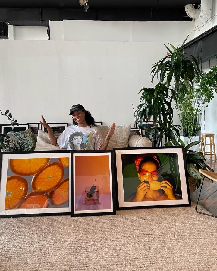 Artist with photography