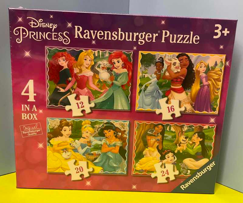 Ravensburger/ Disney Princess 4 in a Box Puzzle Set