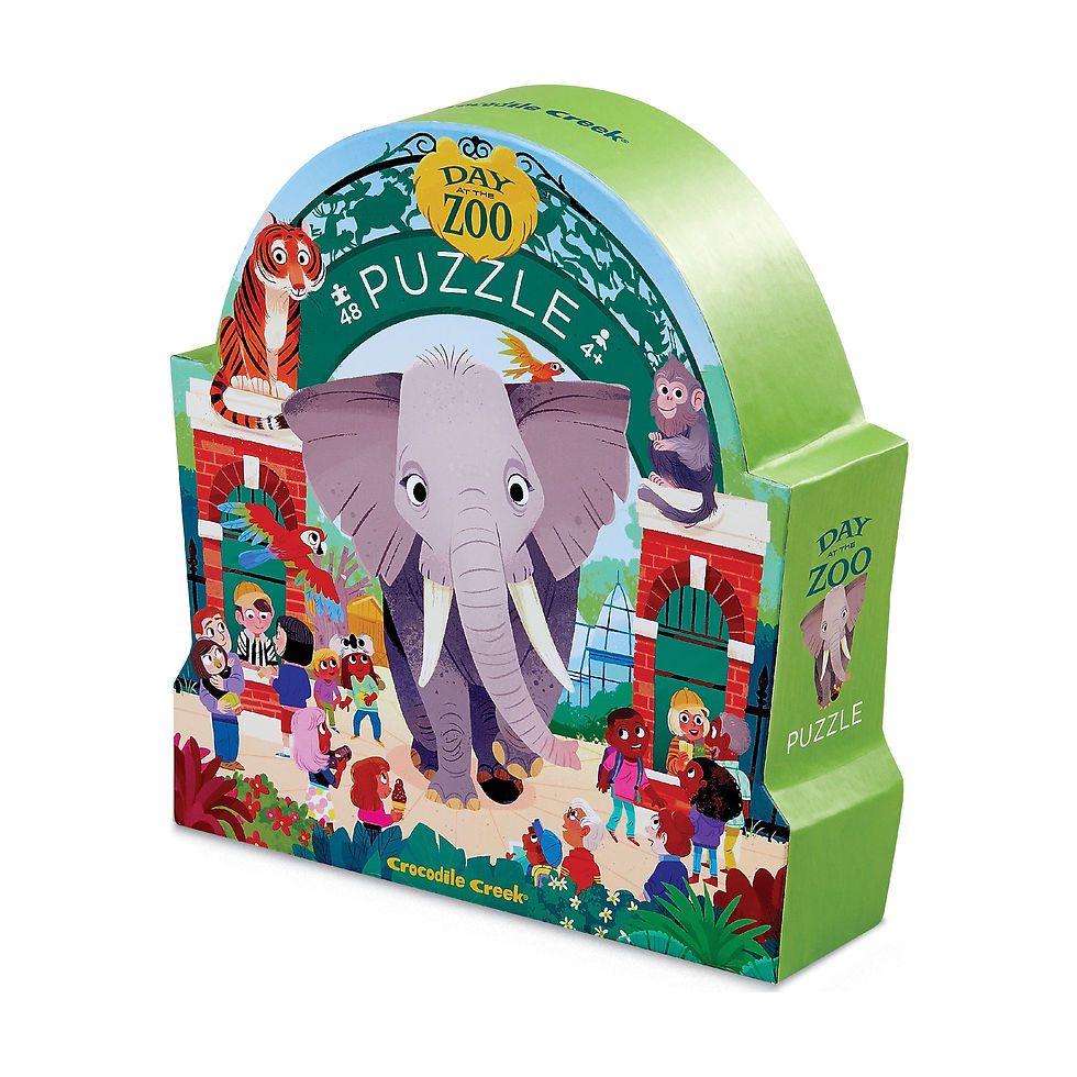 Crocodile Creek / Day At The Zoo 48pcs Floor Puzzle