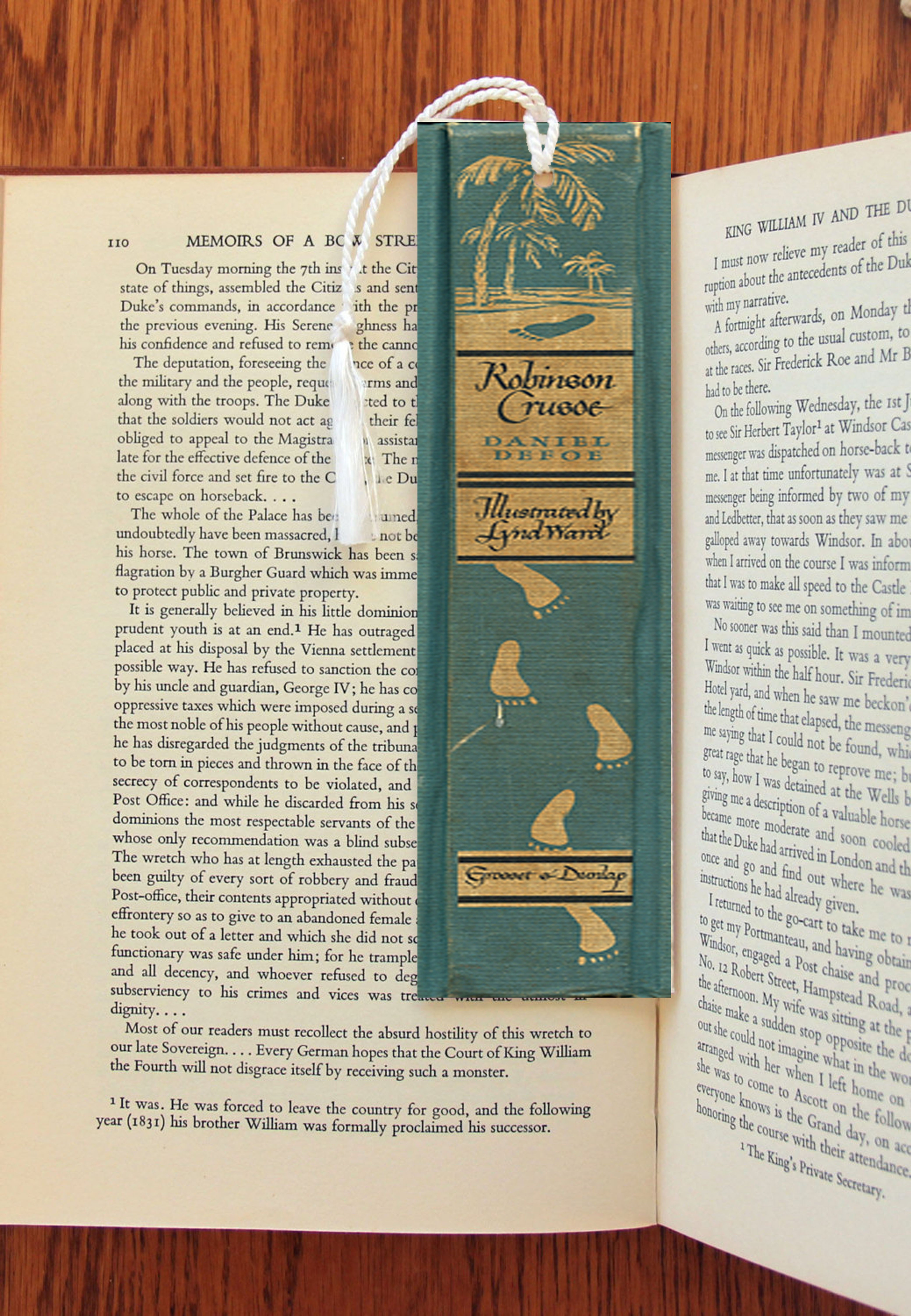 Robinson Crusoe By Daniel Defoe Bookmark Spine