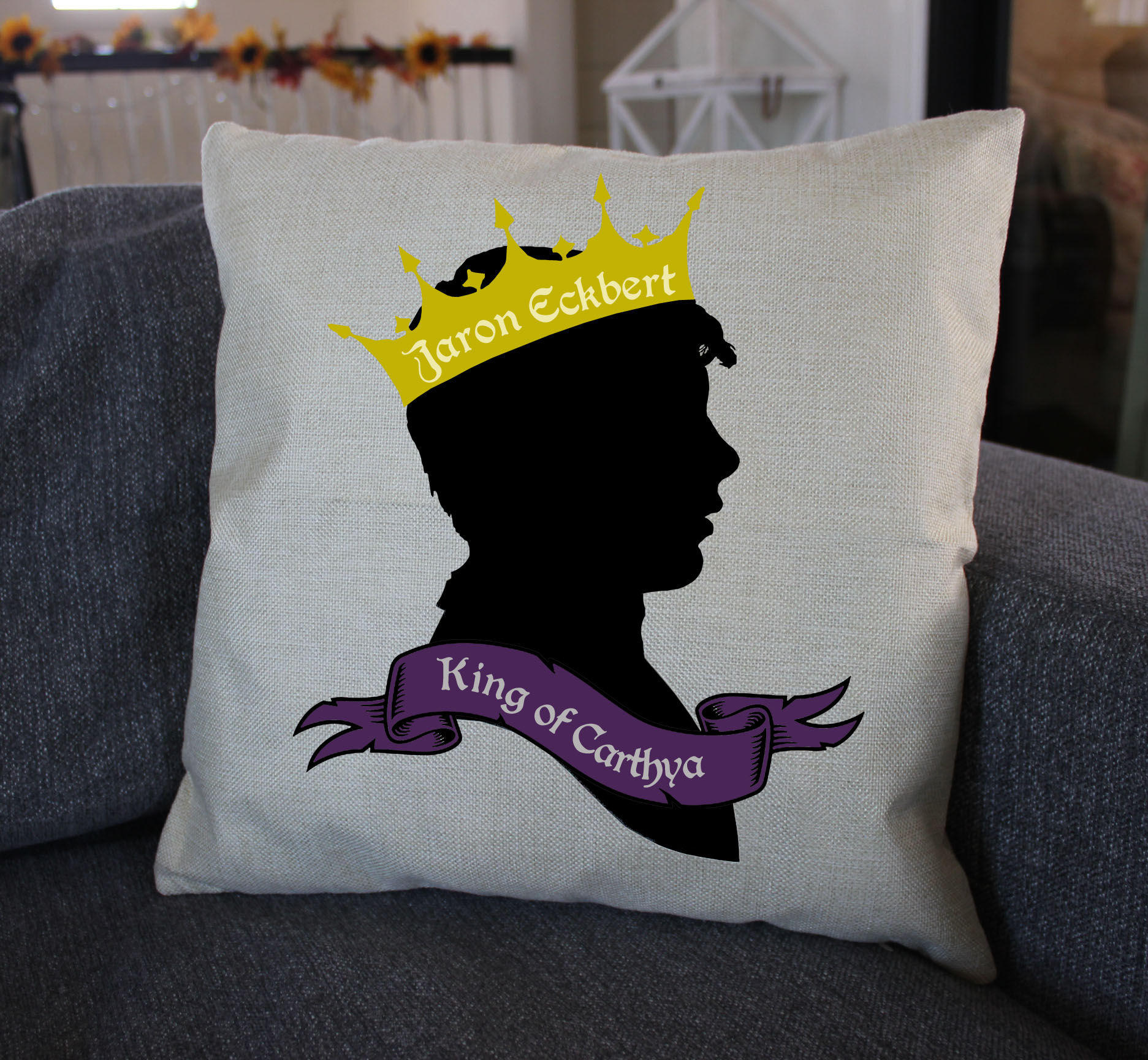 The False Prince "The King" Throw Pillow
