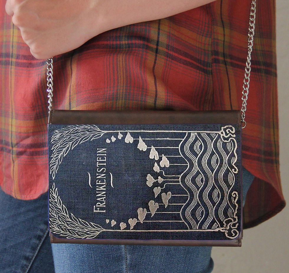 Frankenstein by Mary Shelley Book Purse
