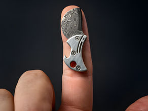 Damascus çeliği Sting mini cep çakısı; outdoor ve hayatta kalma (survival) için ideal kompakt ekipman