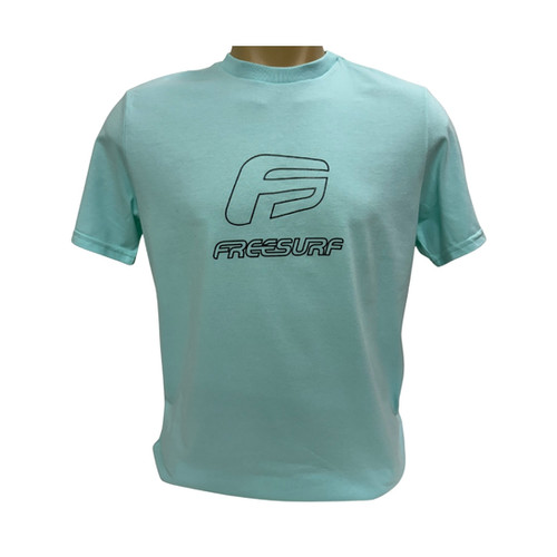 Camiseta Free Surf Azul Turquesa Logo | Michelli Board Shop