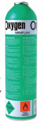 OX-099 CARTOUCHE D'OXYGENE JETABLE de 1 litre à 12 bars (13g) pour CH-220