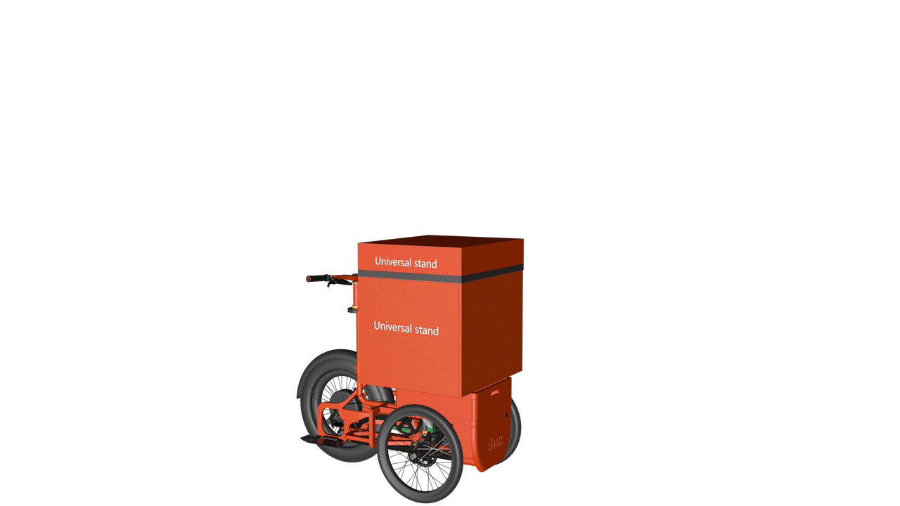Green speedy mobiele kramen - Cargo Bike