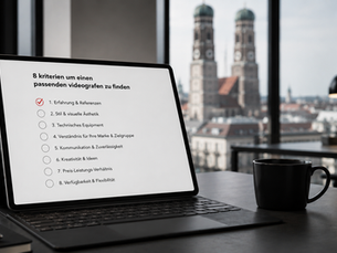 Videograf München finden: Die Checkliste für die richtige Wahl (2026)