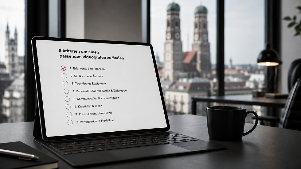 Videograf München finden: Die Checkliste für die richtige Wahl (2026)