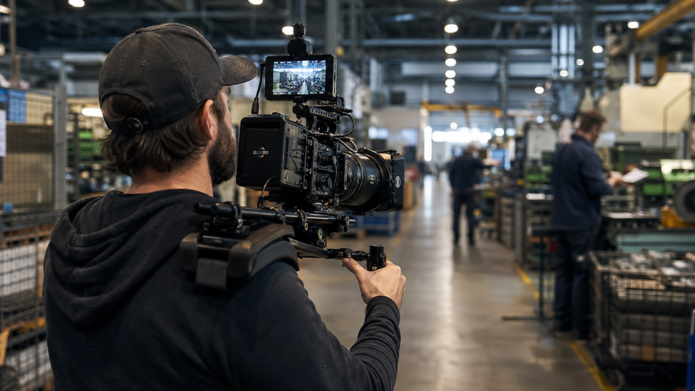 Cinematic Look mit beweglicher Kamera als visueller Standard für einen modernen Imagefilm