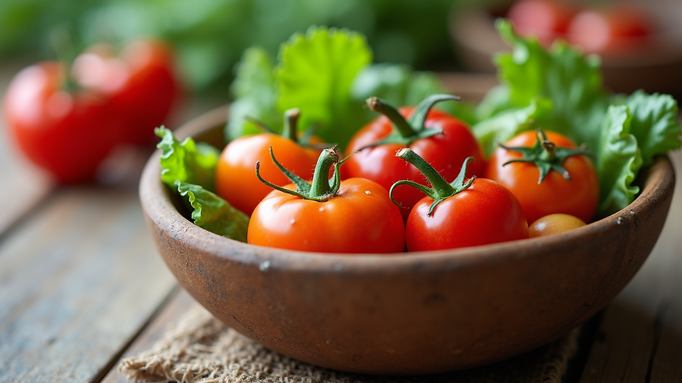 Vue rapprochée d'un bol de légumes frais et colorés