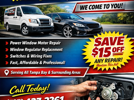 POWER WINDOW STUCK? YOUŔE IN LUCK !!