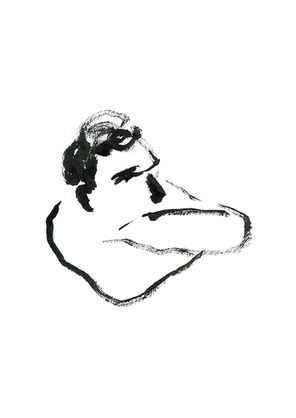 line drawing of a man