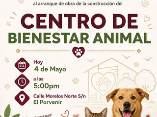 Hoy gran arranque de obra del Centro de Bienestar Animal en Bahía de Banderas